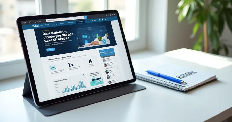 Publicação de conteúdo sobre vendas no LinkedIn 