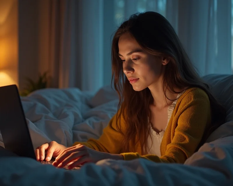 Mulher trabalhando em notebook enquanto segura bebê no colo em ambiente de casa bem iluminado